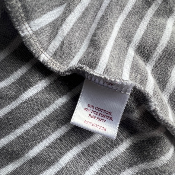 SO gray &white striped casual blazer, size medium, no buttons - Picture 5 of 5